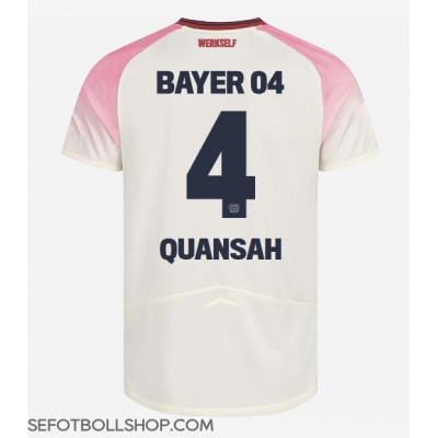 Billiga Bayer Leverkusen Jarell Quansah #4 Borta fotbollskläder 2025-26 Kortärmad Billiga Bayer Leverkusen Jarell Quansah #4 Borta fotbollskläder 2025-26 Kortärmad